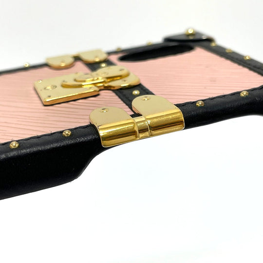 LOUIS VUITTON iPhone case M67895 Epi canvas pink Eye trunk light IPHONE X & XS Women Used Authentic