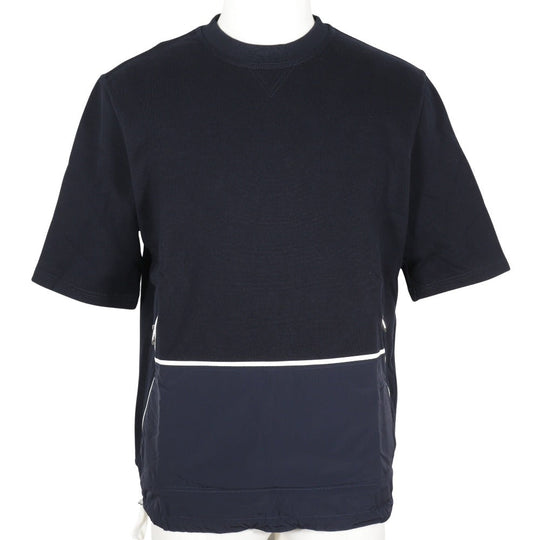 HERMES sweat cotton black Short sleeve mens S Used Authentic