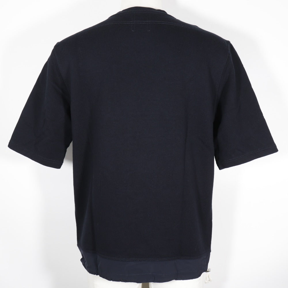 HERMES sweat cotton black Short sleeve mens S Used Authentic