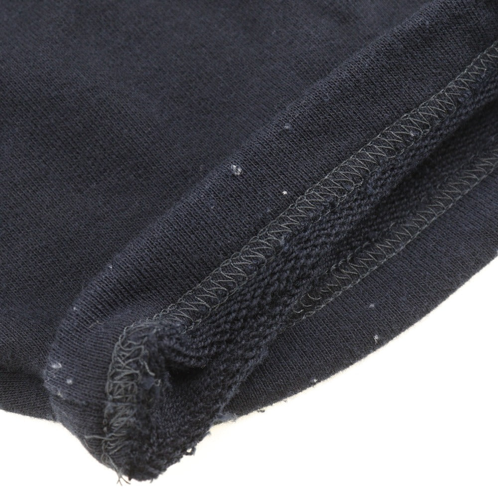 HERMES sweat cotton black Short sleeve mens S Used Authentic