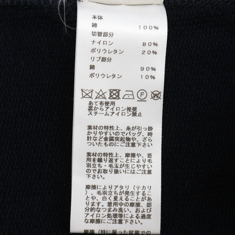 HERMES sweat cotton black Short sleeve mens S Used Authentic