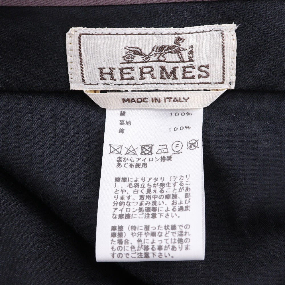 HERMES Pants H835210H40142 cotton Navy blue mens 42 Used Authentic