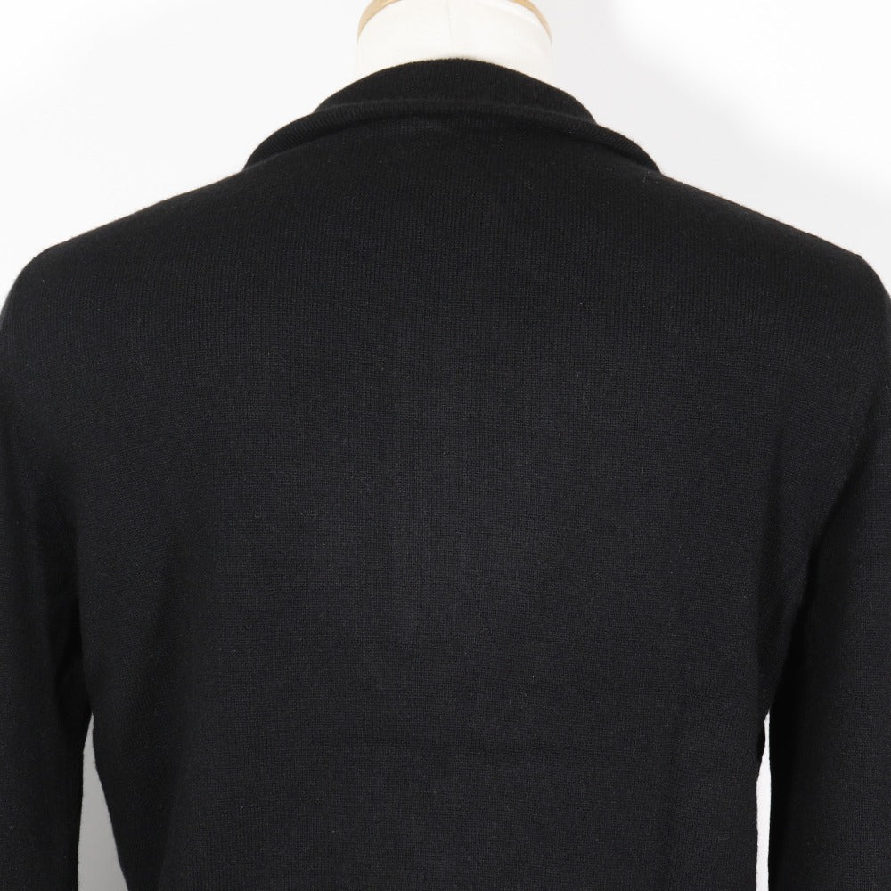 LOUIS VUITTON knit RM172Q KC7 HAN42W cashmere black cardigan mens XS Used Authentic
