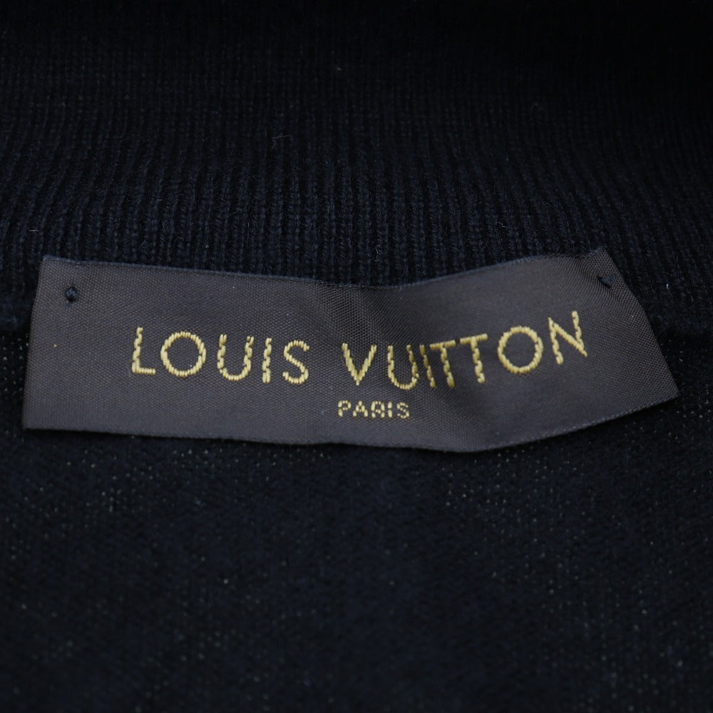 LOUIS VUITTON knit RM172Q KC7 HAN42W cashmere black cardigan mens XS Used Authentic
