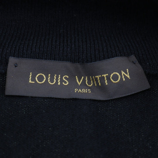LOUIS VUITTON knit RM172Q KC7 HAN42W cashmere black cardigan mens XS Used Authentic