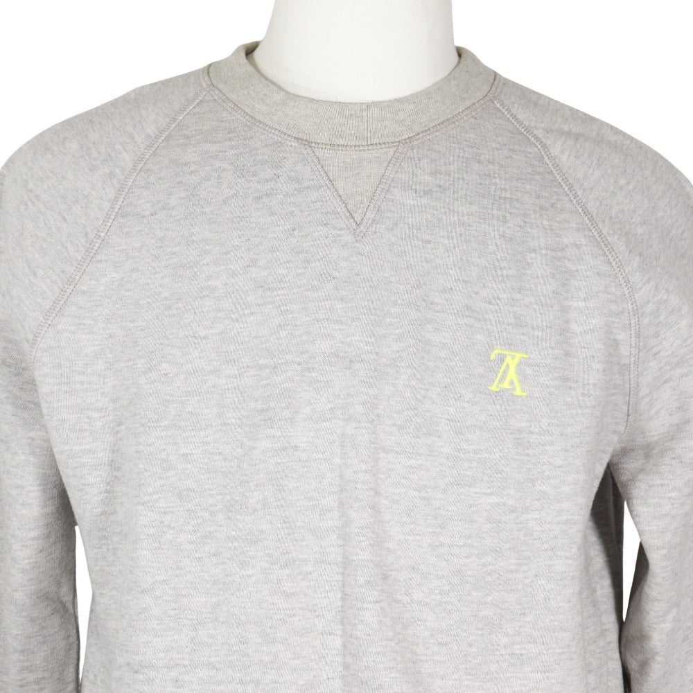 LOUIS VUITTON sweat RM182M GVR HFY05W cotton gray 18AW trainer Up side down mens S Used Authentic