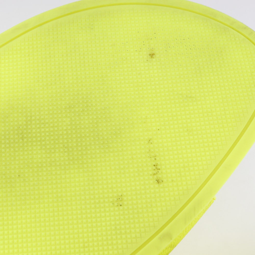 LOUIS VUITTON Sandals rubber yellow 22Stainless Steel Shower sandals Waterfront line mens 8 Used Authentic