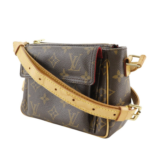 LOUIS VUITTON Shoulder Bag M51165 Monogram canvas Brown Viva CitePM Women Used Authentic