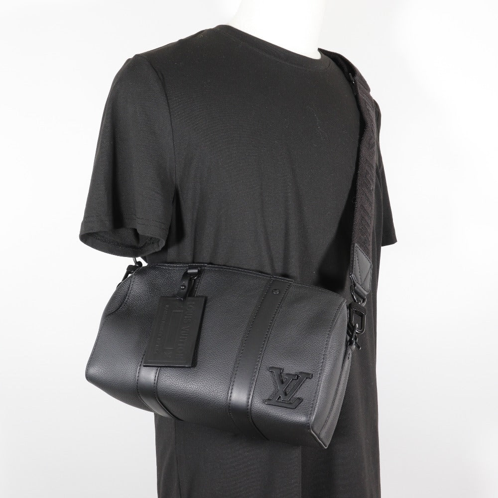 LOUIS VUITTON Shoulder Bag M59255 Calfskin black LV Aerogram City Keepall