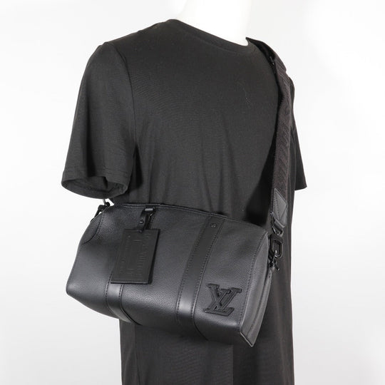 LOUIS VUITTON Shoulder Bag M59255 Calfskin black LV Aerogram City Keepall