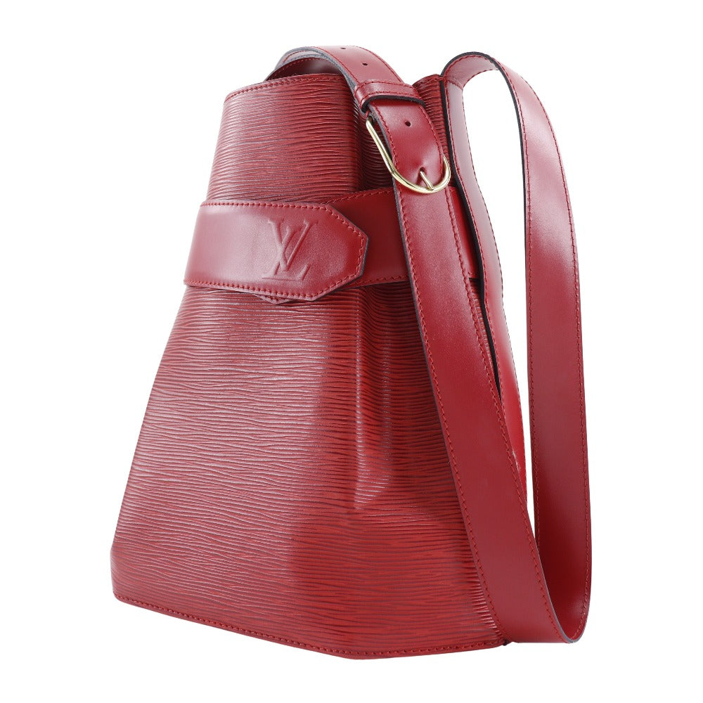 LOUIS VUITTON Shoulder Bag M80207 Epi Leather Red Sack de Paul Women Used Authentic