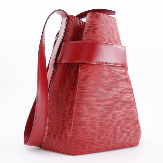 LOUIS VUITTON Shoulder Bag M80207 Epi Leather Red Sack de Paul Women Used Authentic