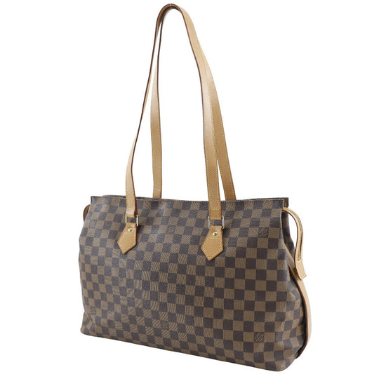 LOUIS VUITTON Tote Bag N99037 Damier canvas Brown Columbine Women Used Authentic