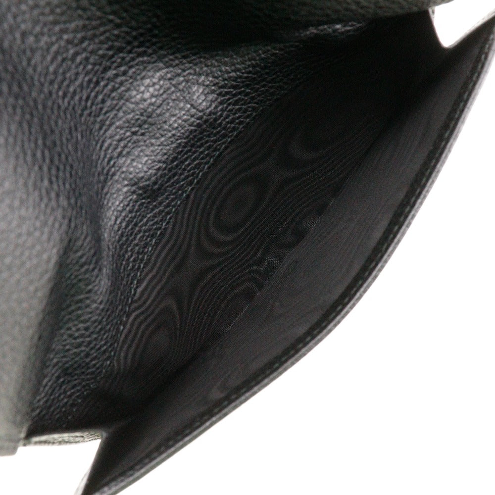 GUCCI Long Wallet Purse 143391 leather black unisex(Unisex) Used Authentic