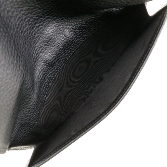 GUCCI Long Wallet Purse 143391 leather black unisex(Unisex) Used Authentic