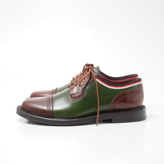 GUCCI Other shoes 496259 leather Green / brown mens 5 Used Authentic