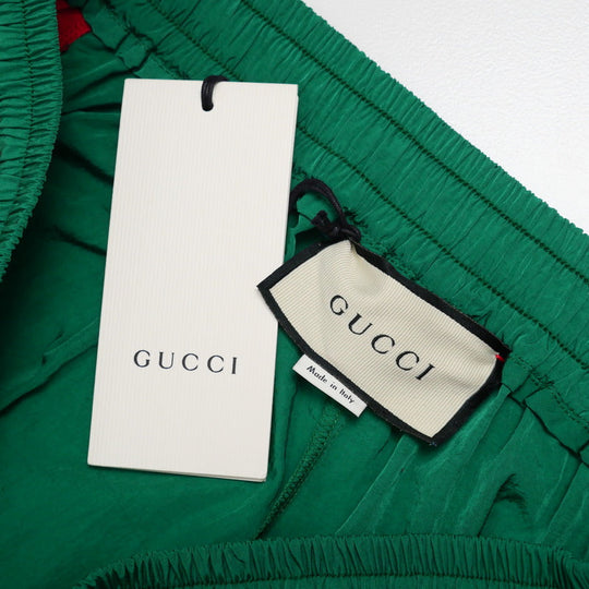 GUCCI Pants 573276 Nylon green mens S Used Authentic