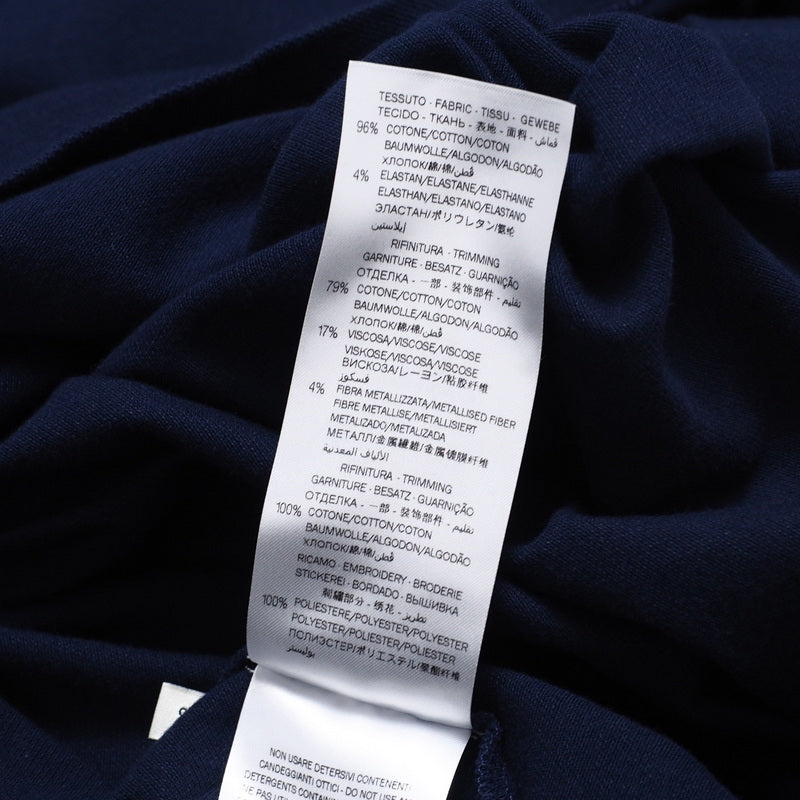 GUCCI one piece cotton Navy Girls 12 Used Authentic