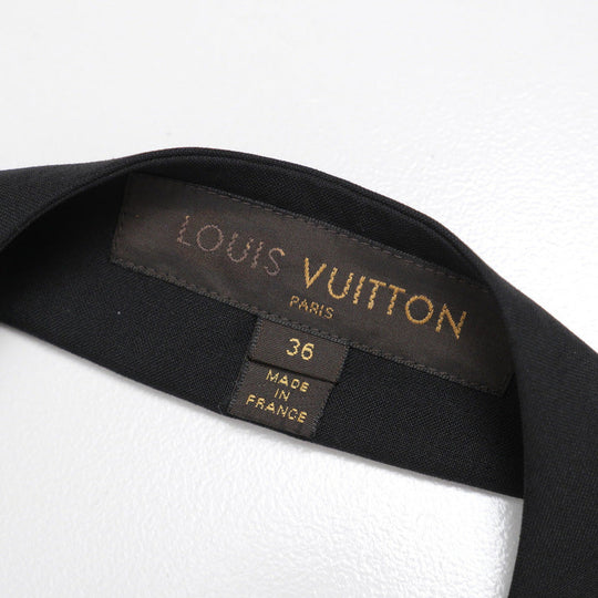LOUIS VUITTON Vest 95% wool, 5% silk black Women 36 Used Authentic