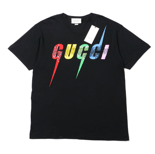 GUCCI Short sleeve T-shirt 539081 cotton black Women M�i170/92Y�j Used Authentic