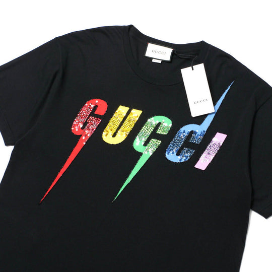 GUCCI Short sleeve T-shirt 539081 cotton black Women M�i170/92Y�j Used Authentic