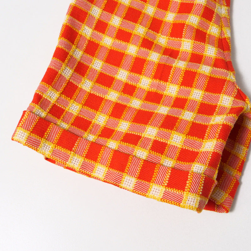 GUCCI Shorts 609574 tweed Orange x yellow Women 42 Used Authentic