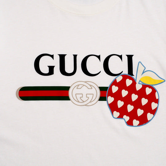 GUCCI Short sleeve T-shirt 548334XJDNC cotton Ivory mens XS�i170/88A�j Used Authentic