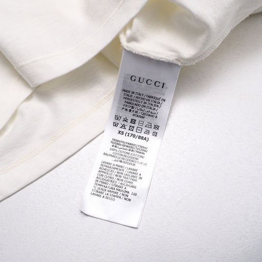 GUCCI Short sleeve T-shirt 548334XJDNC cotton Ivory mens XS�i170/88A�j Used Authentic