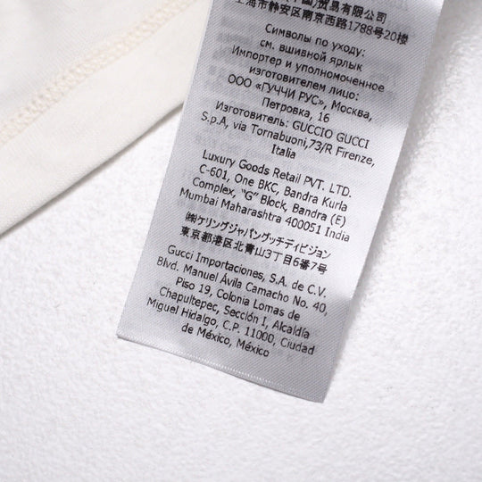 GUCCI Short sleeve T-shirt 548334XJDNC cotton Ivory mens XS�i170/88A�j Used Authentic
