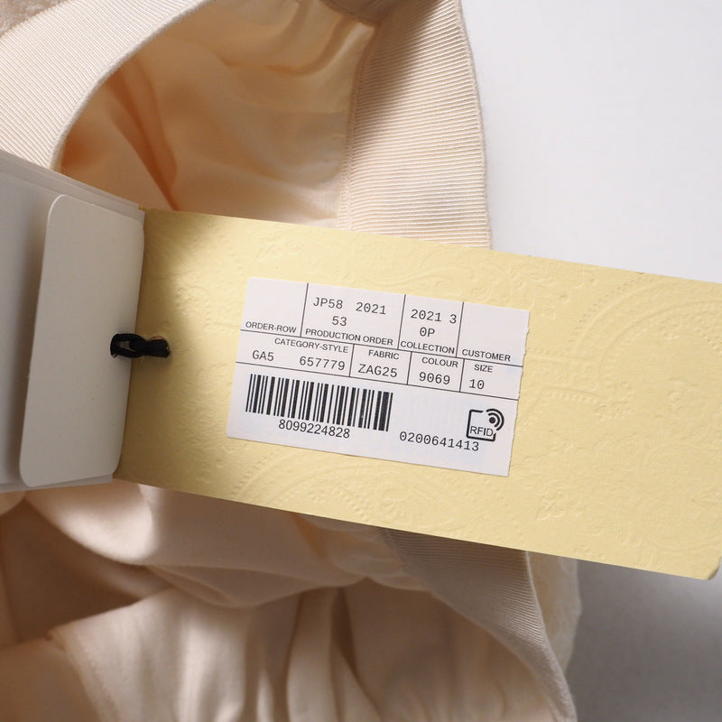 GUCCI Mini skirt 657779 race Ivory Girls 10 Used Authentic