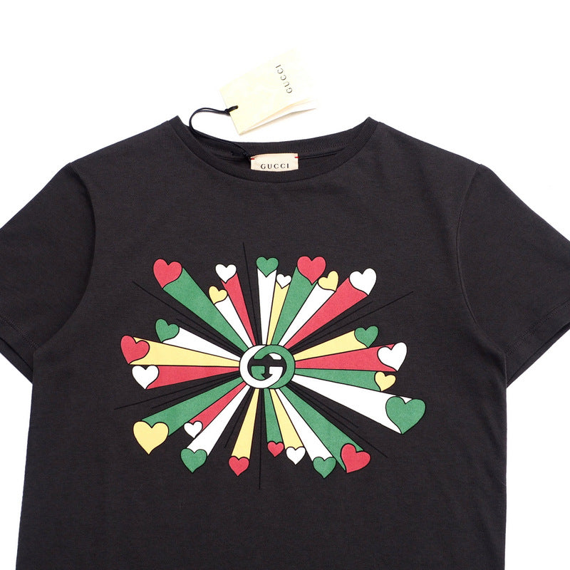 GUCCI Short sleeve T-shirt 610190 cotton Charcoal gray 10 (140/68)