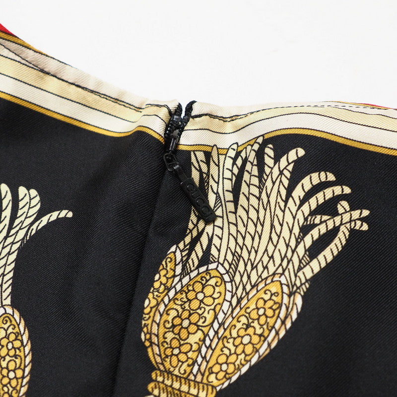 GUCCI setup 550968/545289 silk Black / red Women 40 Used Authentic