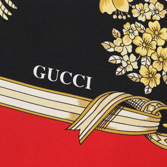 GUCCI setup 550968/545289 silk Black / red Women 40 Used Authentic