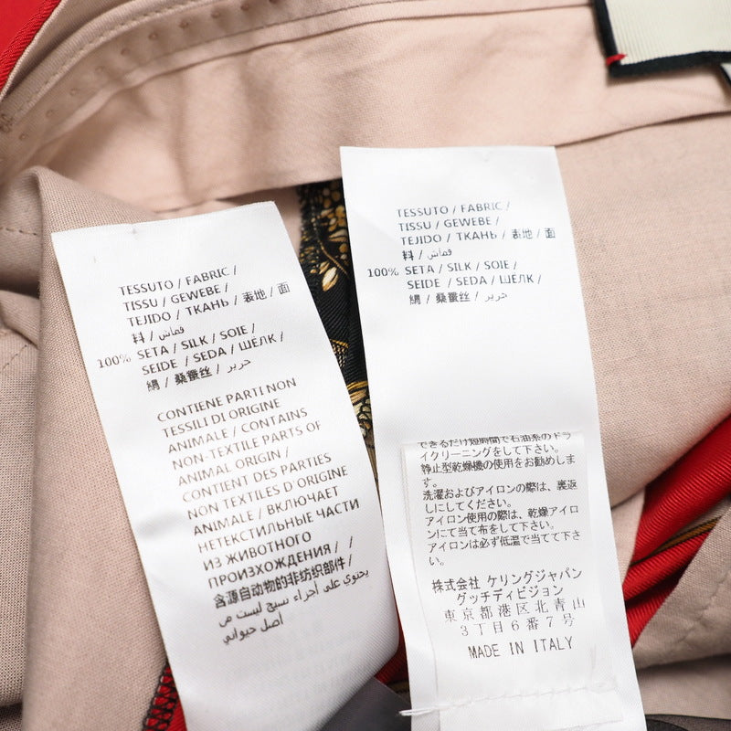 GUCCI setup 550968/545289 silk Black / red Women 40 Used Authentic