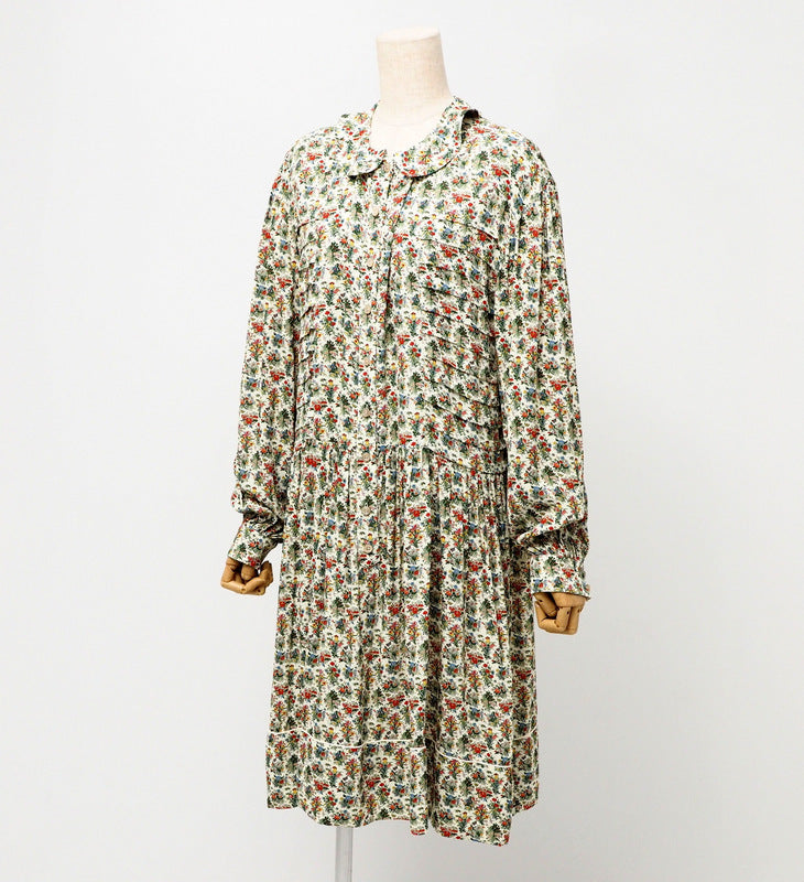 GUCCI one piece 633291 Rayon Beige/Green/Red/Yellow Women 42�i170/92Y�j Used Authentic