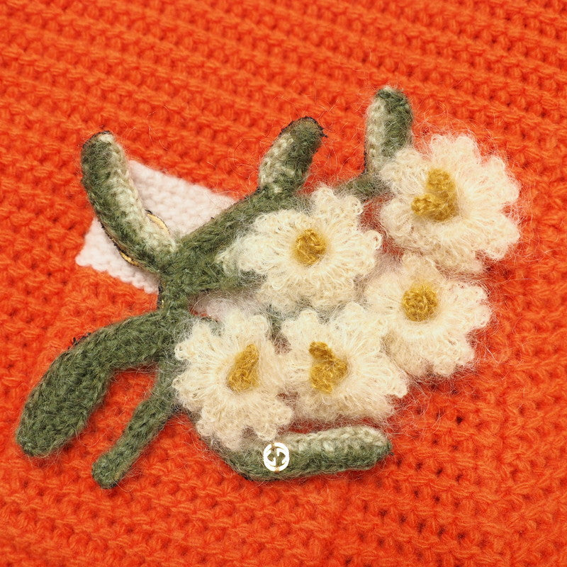 GUCCI one piece 635069 knit Orange / beige Women M Used Authentic