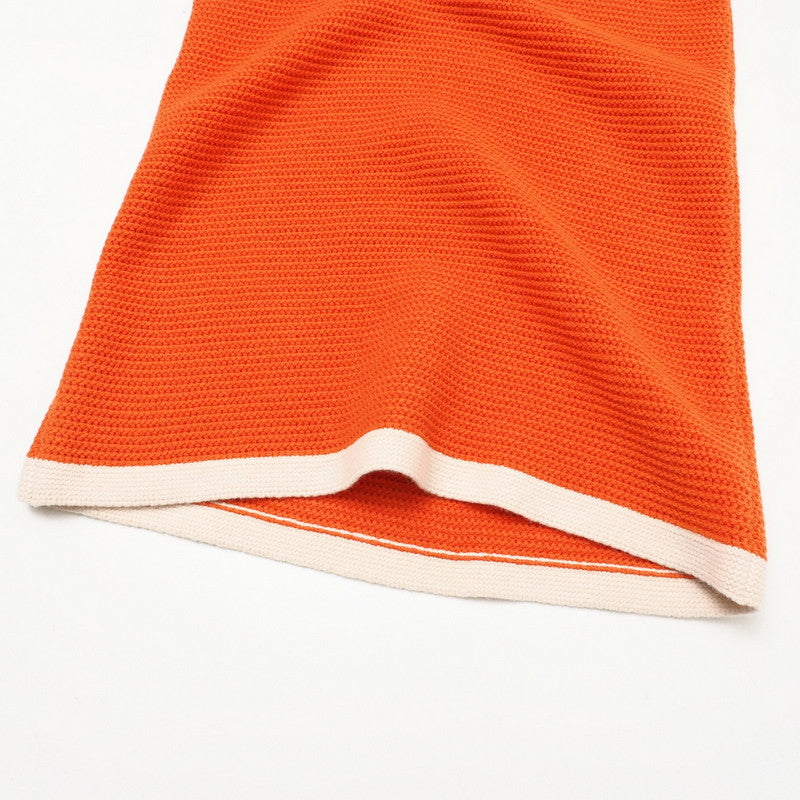 GUCCI one piece 635069 knit Orange / beige Women M Used Authentic