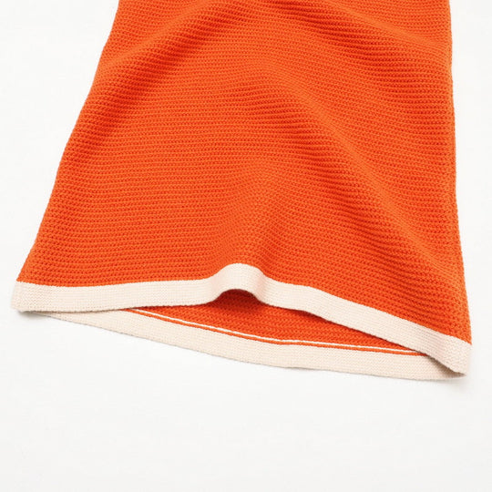 GUCCI one piece 635069 knit Orange / beige Women M Used Authentic