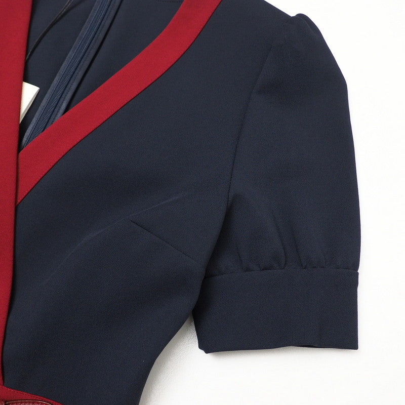 GUCCI one piece 598884 Rayon Navy / Bordeaux Women XS Used Authentic