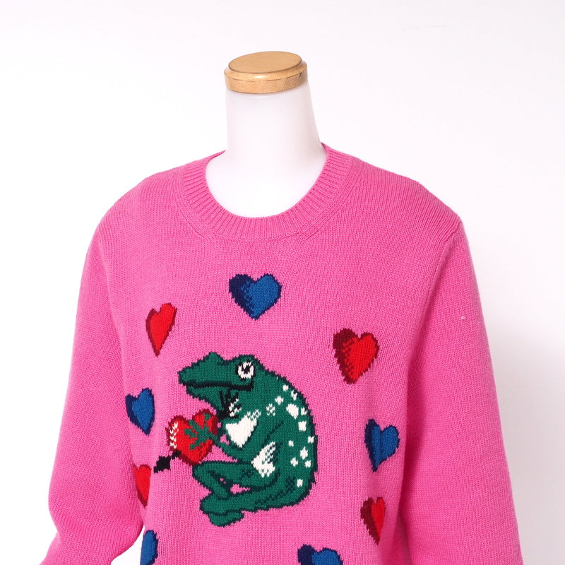 GUCCI sweater 579956 wool pink Women S Used Authentic