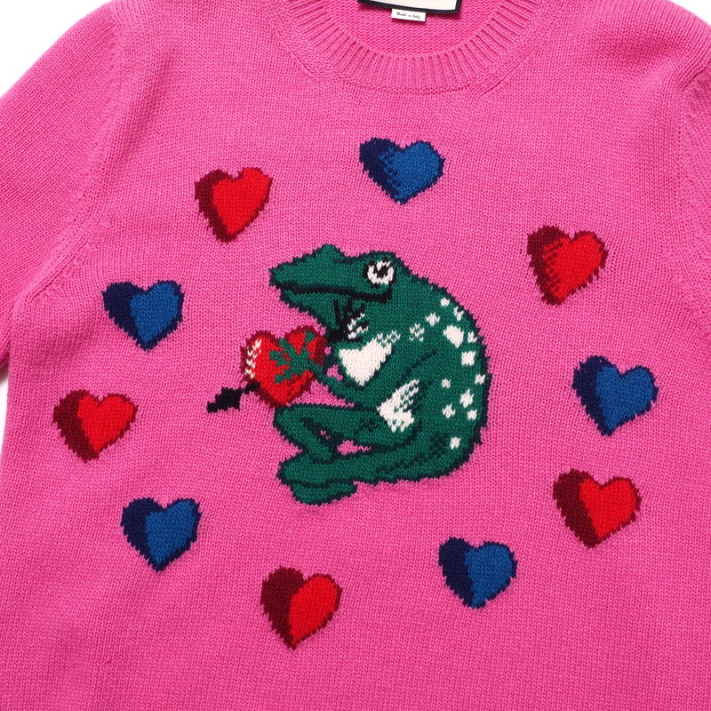GUCCI sweater 579956 wool pink Women S Used Authentic
