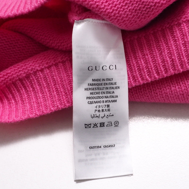 GUCCI sweater 579956 wool pink Women S Used Authentic