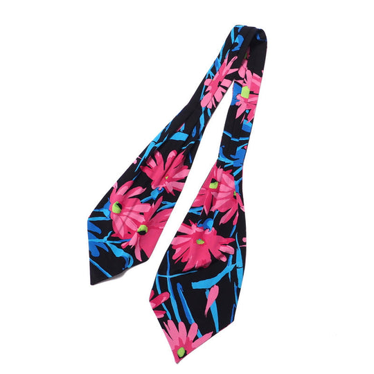 GUCCI blouse silk Pink/Black/Blue Women 40�i165/88Y�j Used Authentic