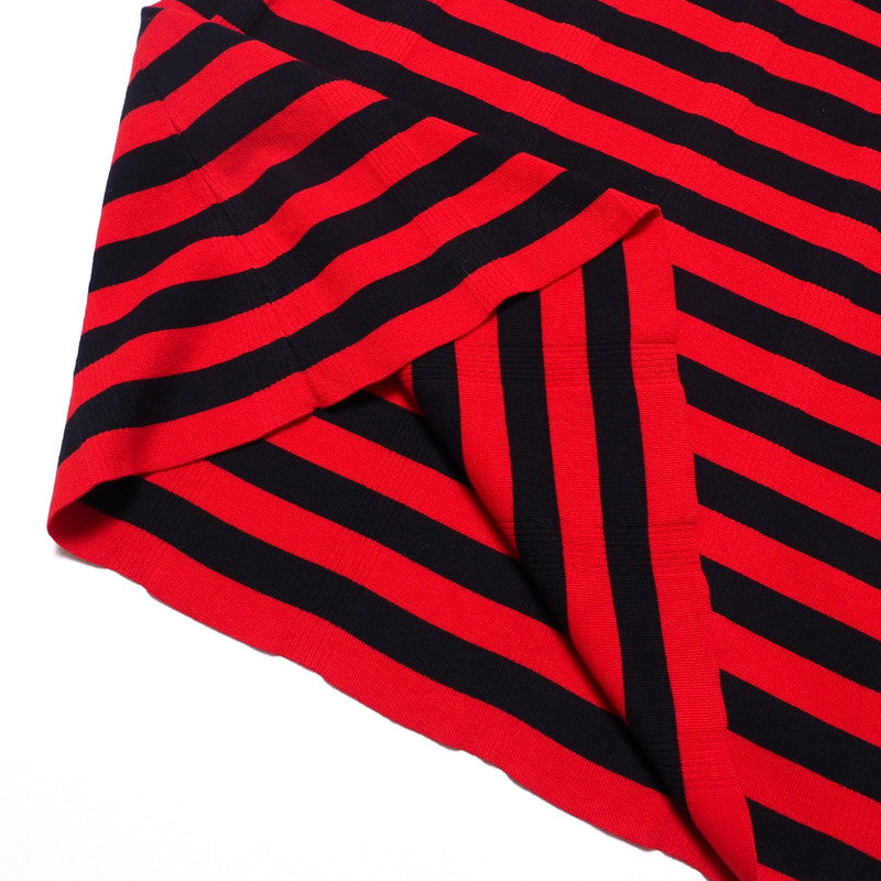 GUCCI one piece 657895 cotton Navy / Red Women M Used Authentic