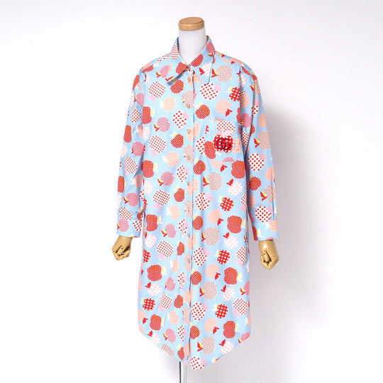 GUCCI one piece 663365 cotton Light blue Women 40 Used Authentic