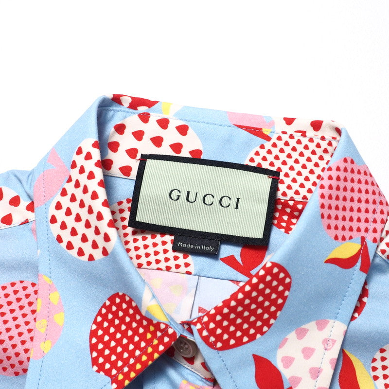 GUCCI one piece 663365 cotton Light blue Women 40 Used Authentic