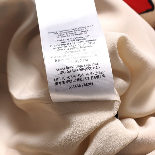 GUCCI one piece 631466 silk Red Women 40 Used Authentic