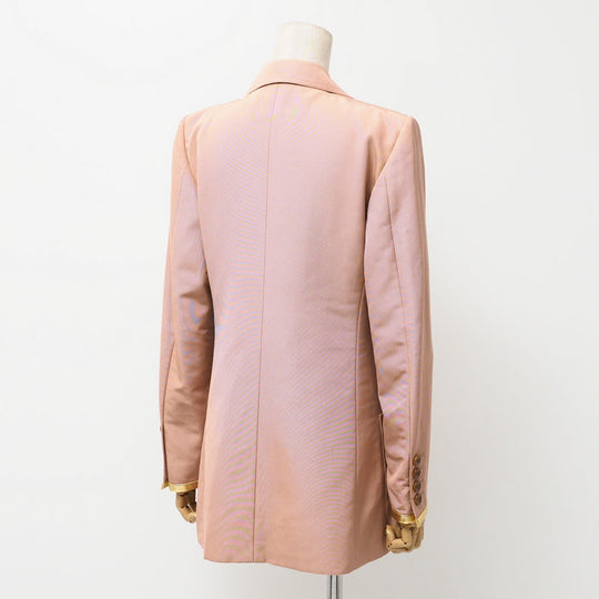 GUCCI tailored jacket 621256 cotton Pink/Black/Gold 42