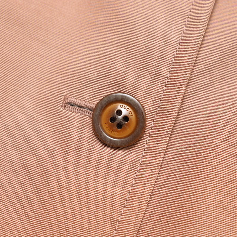 GUCCI tailored jacket 621256 cotton Pink/Black/Gold 42