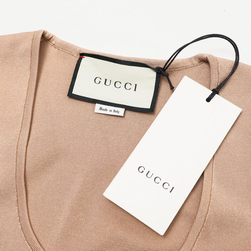 GUCCI Cut 624281 Rayon beige Women XL(175/96A) Used Authentic